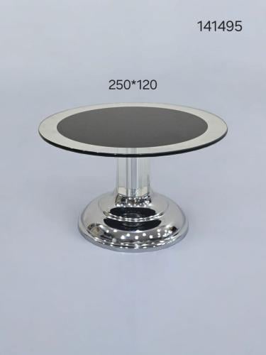 ستاند تقديم زجاج بقاعدة ستانليس ستيل