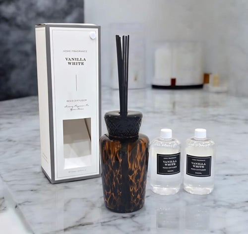 فواحة عطرية فاخرة – تصميم رخامي برائحة الفانيلا ال...