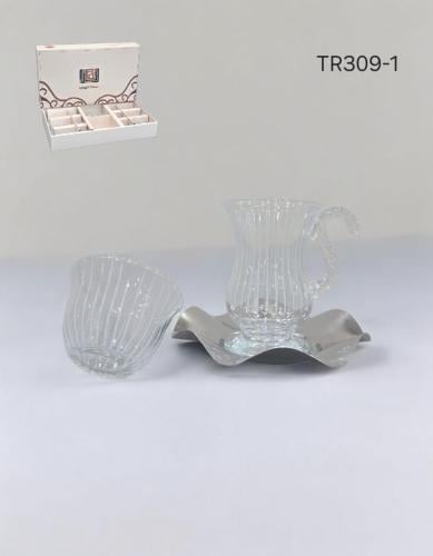 طقم بيالات وفناجيل تركي ١٨ قطعة