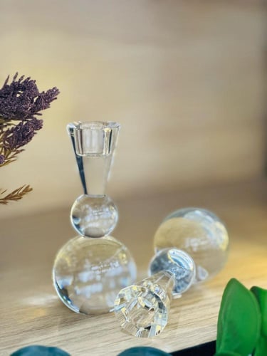 قاعدة شموع كرستال