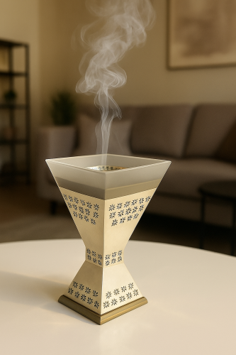 مبخرة فاخرة بنقوش هندسيه