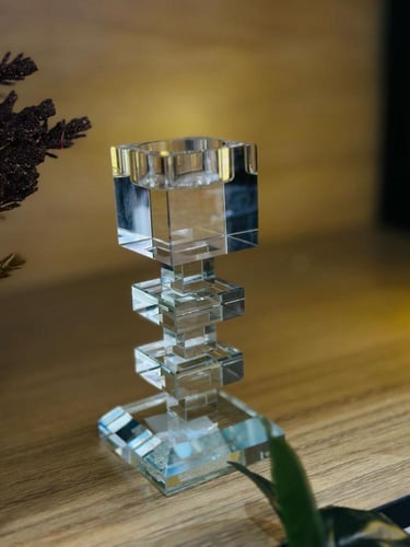 قاعدة شموع كرستال