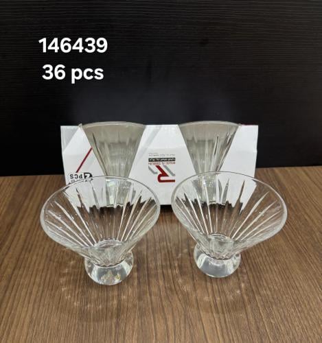 كاسات زجاج كريستال للتقديم