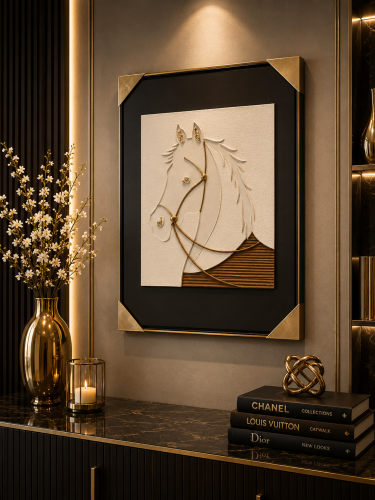 لوحة جدارية مودرن بتصميم الحصان