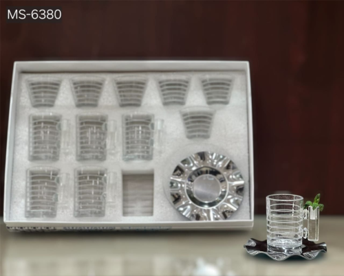 طقم بيالات زجاج فاخر