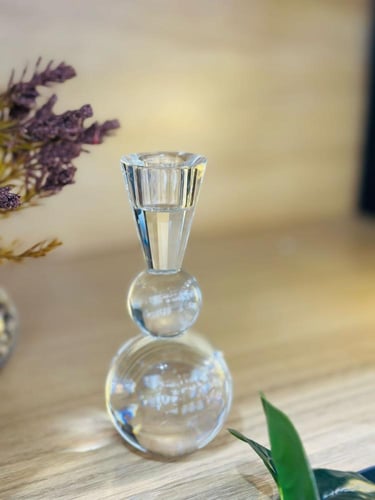 قاعدة شموع كرستال