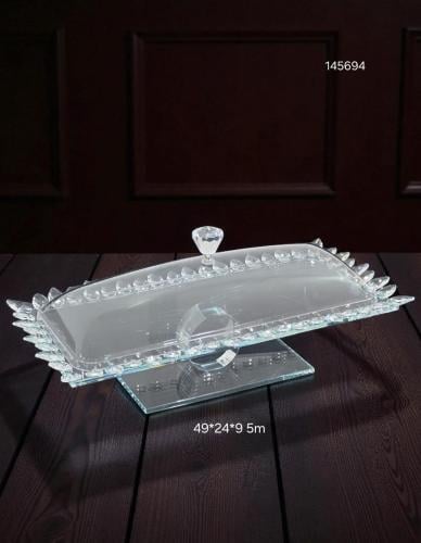 صحن تقديم بغطاء اكريلك M