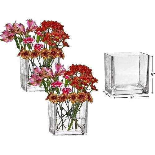 فازة زجاج اربع حبات