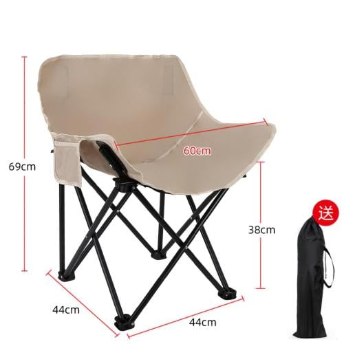 كراسي رحلات قابل للطي لون بيج غامق