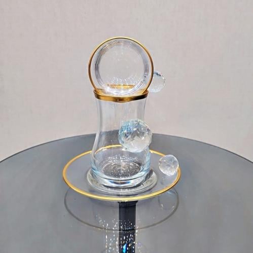 طقم تركي كريستال ١٨ قطعه