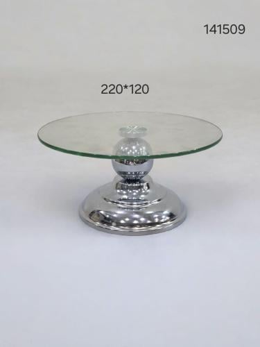 ستاند تقديم زجاج بقاعدة ستانليس ستيل