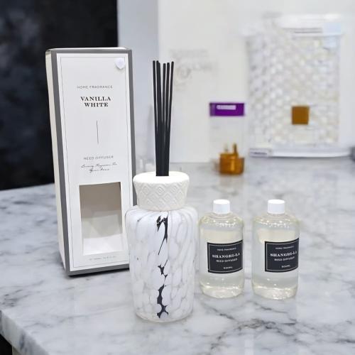 فواحة عطرية فاخرة – تصميم رخامي برائحة رائحة اللبا...