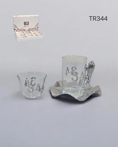 طقم بيالات وفناجيل تركي ١٨ قطعة