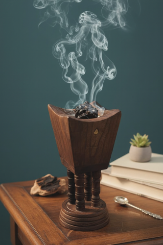 مبخرة خشبية فاخرة بطراز تراثي