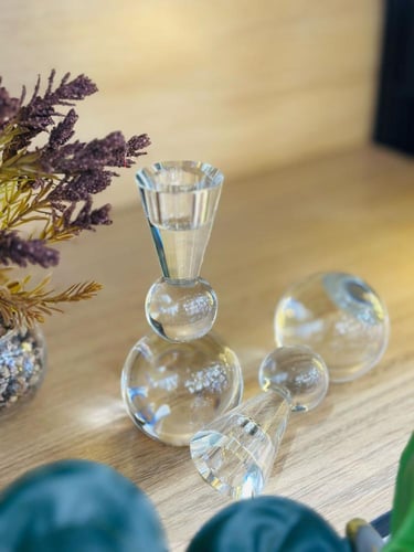 قاعدة شموع كرستال