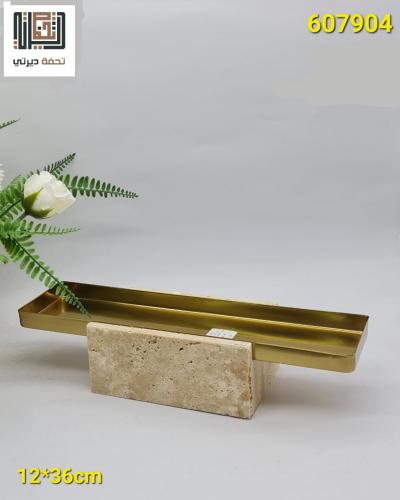 صواني تقديم ستانليس بقاعدة رخامية