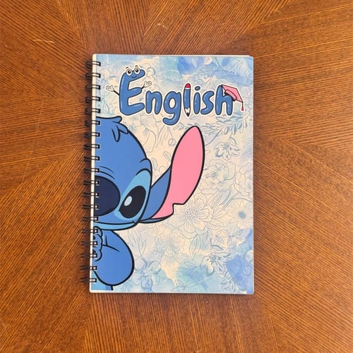 دفتر ستيتش ازرق لغة انجليزيه