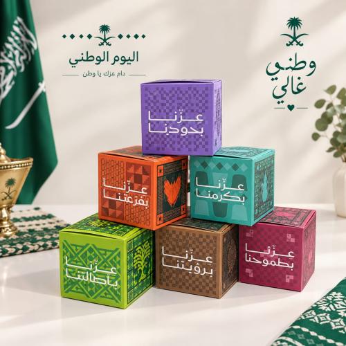 صحن توزيعات مع علب 12 حبة