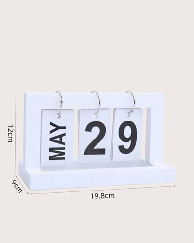 تقويم مكتبي خشبي ميلادي