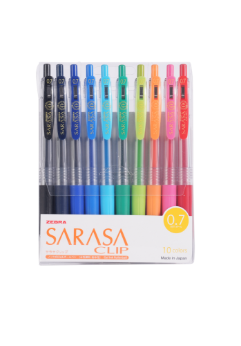 زيبرا ساراسا كليب أقلام جل 0.7 ملم , للكتابة السلس...