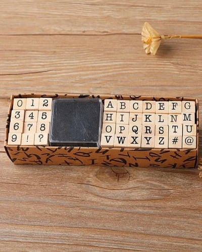 ختم خشبي حروف انجليزيه