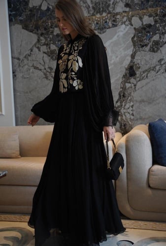 فستان هندي أسود 25-0