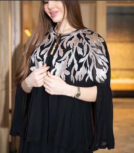 فستان اسود بكيب 0-118