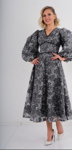 فستان رمادي 102-1