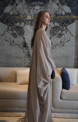 فستان باأكمام واسعه 1-0