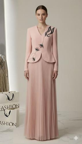 فستان وردي 63-6