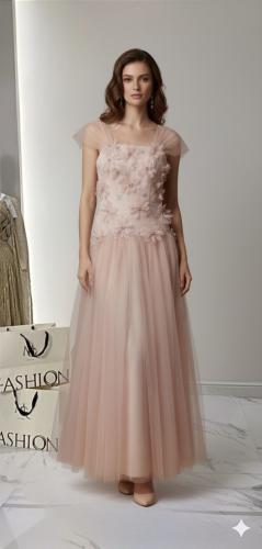 فستان وردي بورد 46-6