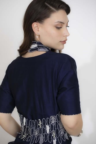 فستان هندي ازرق 256-0