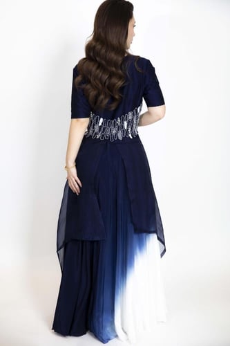 فستان هندي ازرق 256-0