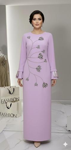 فستان وردي 40-1