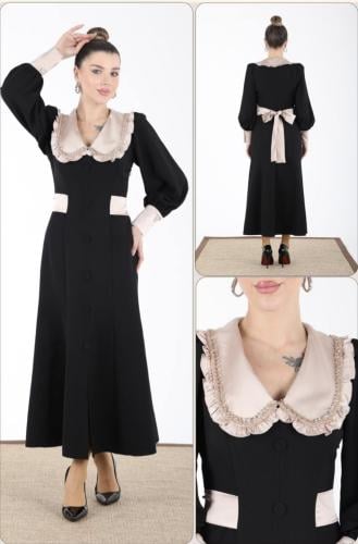 فستان بحزام 163-1