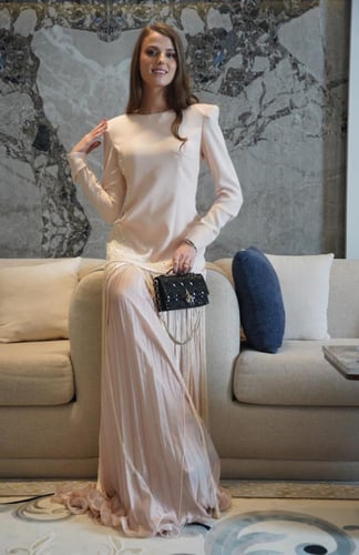 فستان بهدب 13-0