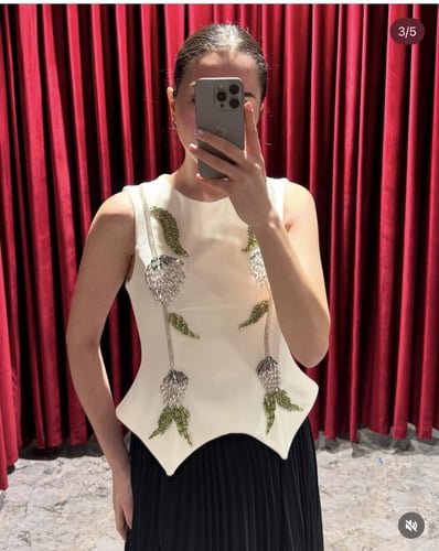 فستان اسود بأبيض 115-1