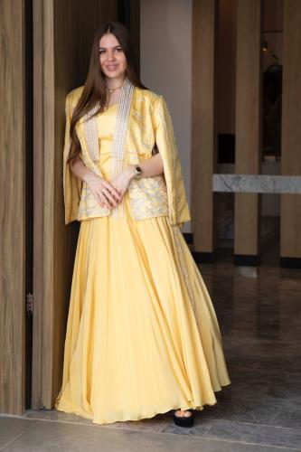 طقم تيور اصفر هندي 109-0