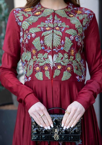 فستان هندي باكمام