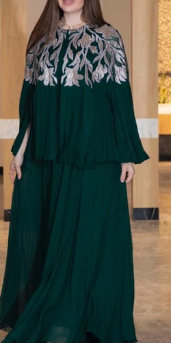 فستان اخضر بكيب0-117
