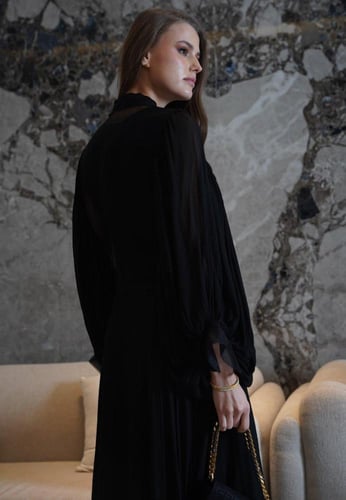 فستان هندي أسود 25-0