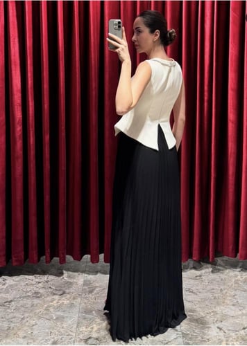 فستان اسود بأبيض 115-1