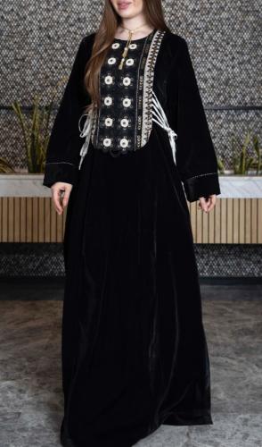 فستان هندي مخمل 101-0