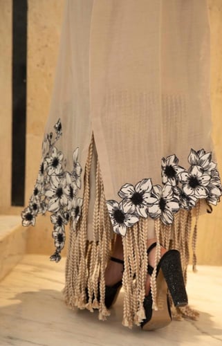 فستان بهدب 93-0