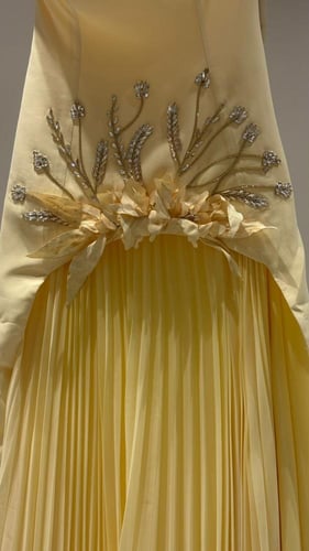 فستان اصفر 108-6