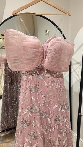 فستان وردي 52-6