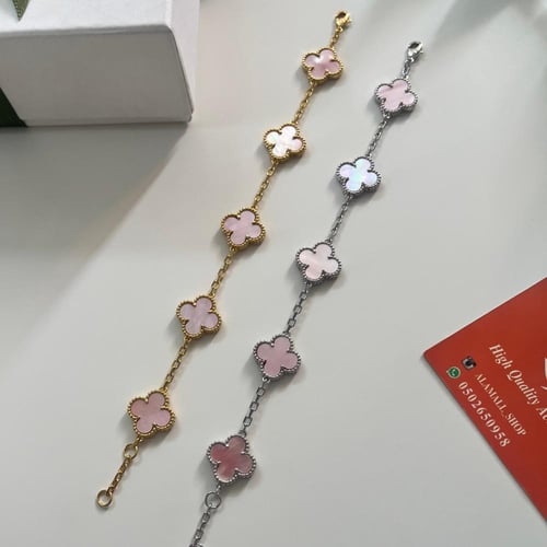 اساور فان كليف مكس ابيض ع وردي