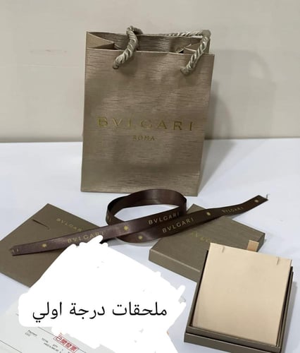 سلسال وحلق بولغاري ذهبي