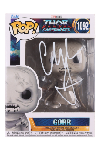 Funko Thor Gorr signed by Christian Bale