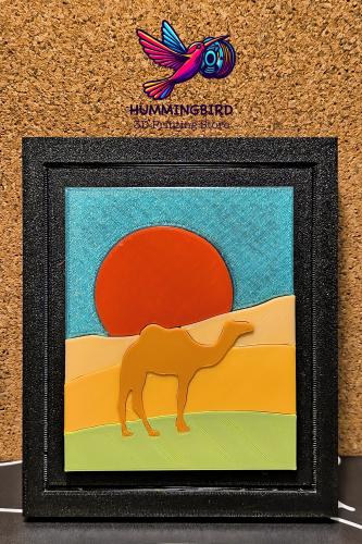 لوحة الجمل سفينة الصحراء